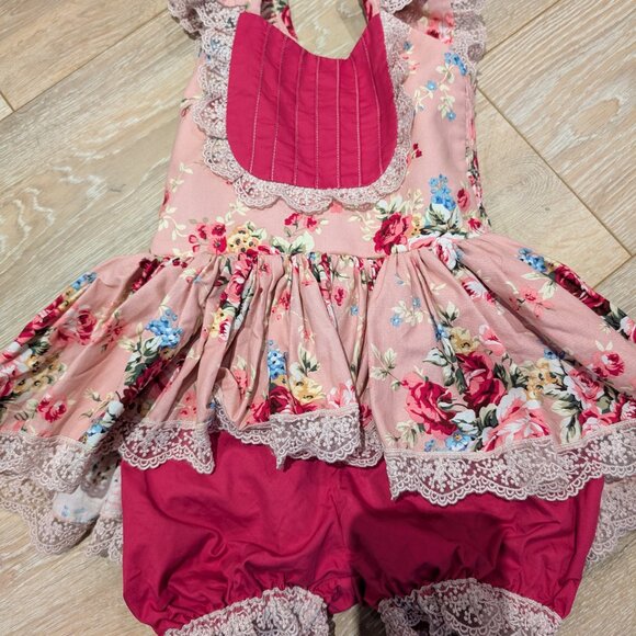 Dollcake Rose Rouge Romper 4T - Picture 4 of 4